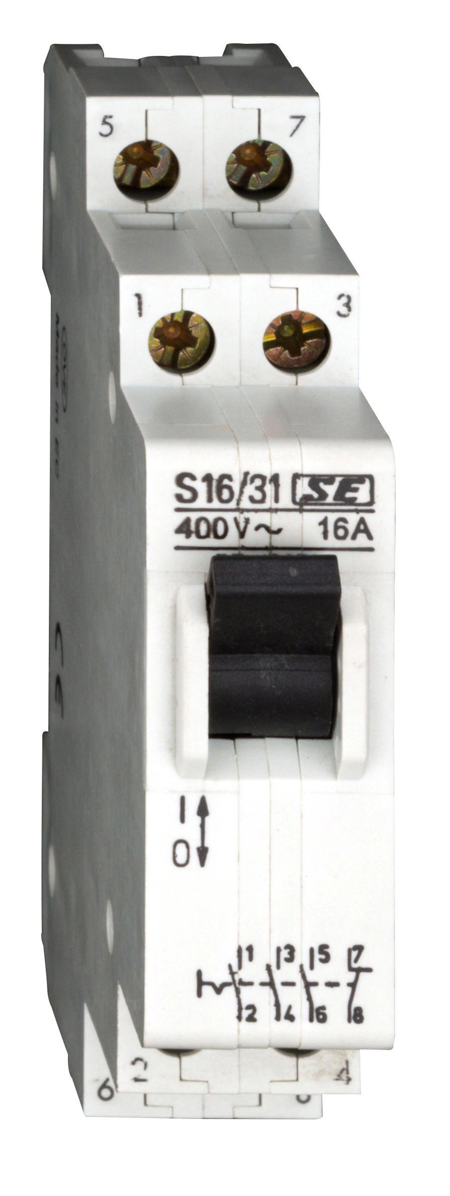 Comutator de comandă modular, 0-1, 3ND + 1NÎ, 16A