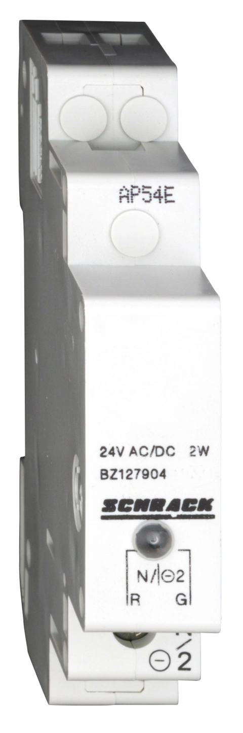 Lampă semnaliz. modulară cu 1 LED roşu/verde, 12-24V AC/DC