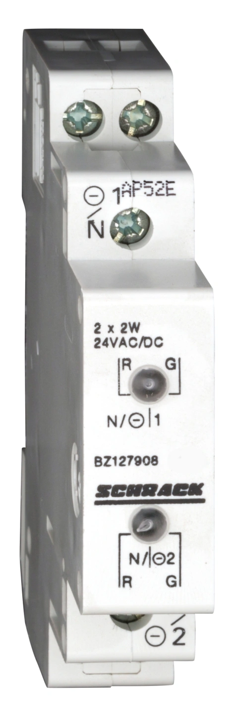 Lampă semnal. mod. dublă cu LED-uri roşu/verde, 12-24V AC/DC