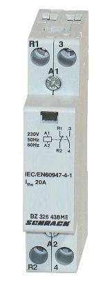 Contactor modular (1UH) 20A, 1ND+1NÎ, 230Vca, seria AMPARO