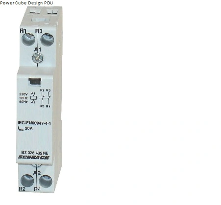 Contactor modular (1UH) 20A, 2 NÎ, 230Vca, seria AMPARO
