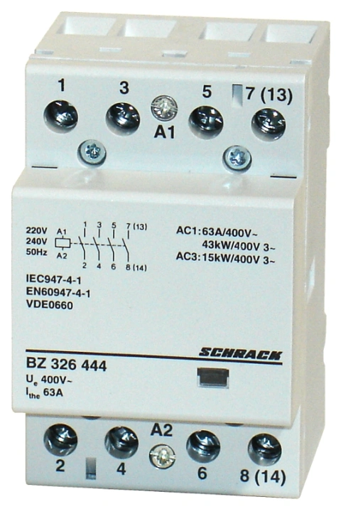 Contactor modular 3UH, 63A, 4ND, 230VAC