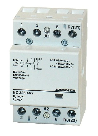 Contactor modular 3UH, 63A, 3ND+1NI, 230VAC