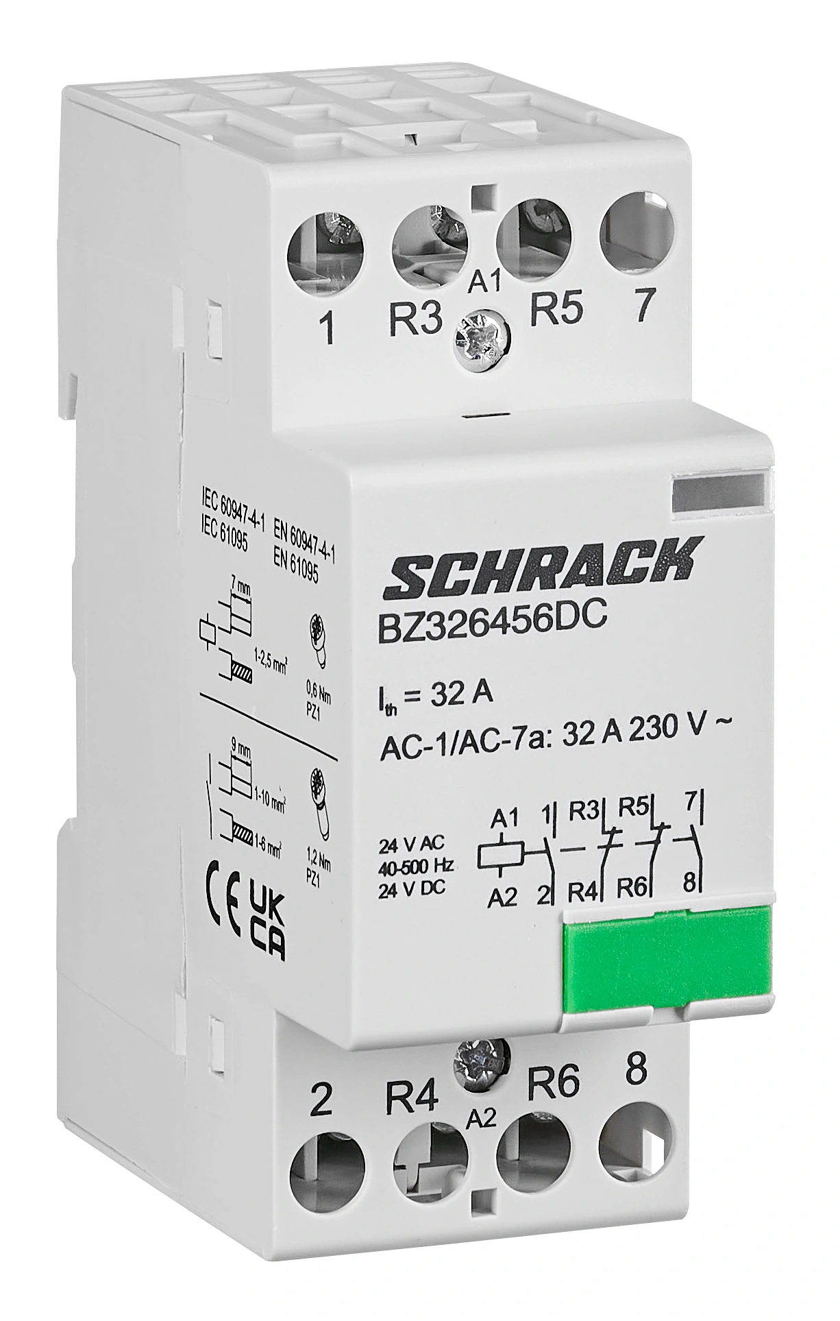 Contactor modular 32A 2ND+2NÎ 24Vca/cc, 2 module
