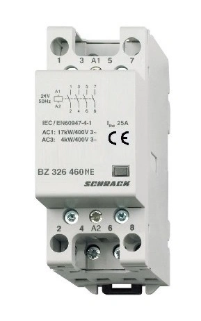 Contactor modular (2UH) 25A, 4 ND, 24Vca, seria AMPARO