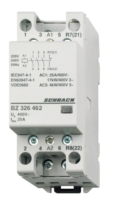 Contactor modular 2UH, 25A, 3ND+1NI, 24VAC