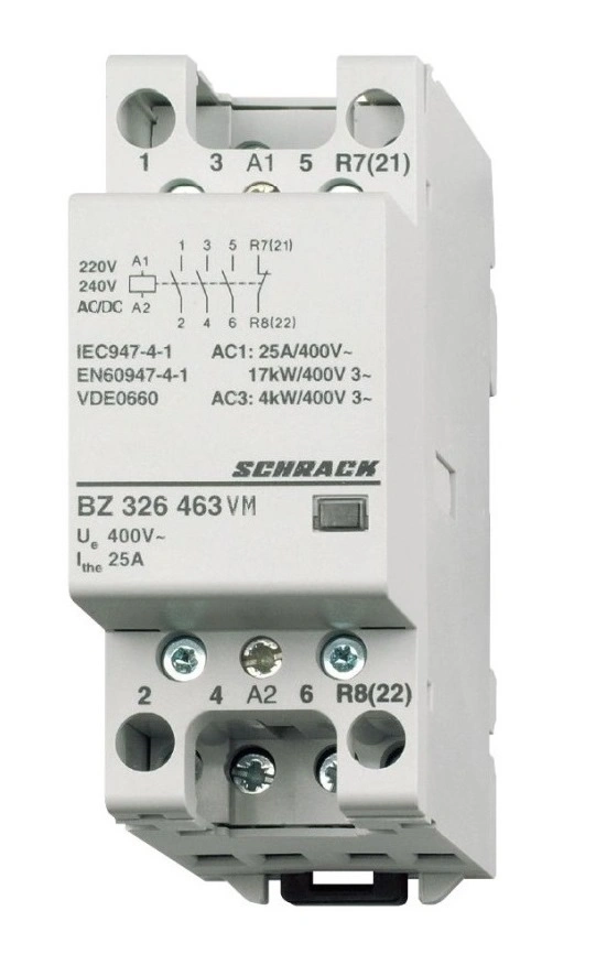Contactor modular (2UH) 25A, 3ND+1NÎ, 230Vca&cc