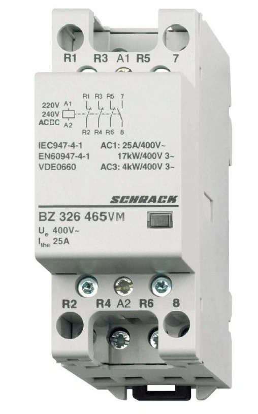 Contactor modular (2UH) 25A 1ND+3NÎ, 230Vca&cc
