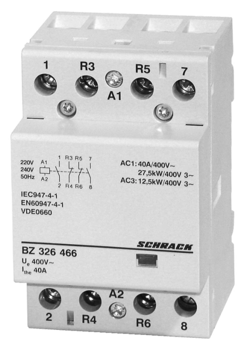 Contactor modular 3UH, 40A, 2ND+2NI, 230VAC