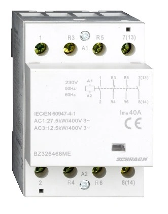 Contactor modular (3UH) 40 A, 2ND+2NÎ/230 Vca, seria AMPARO