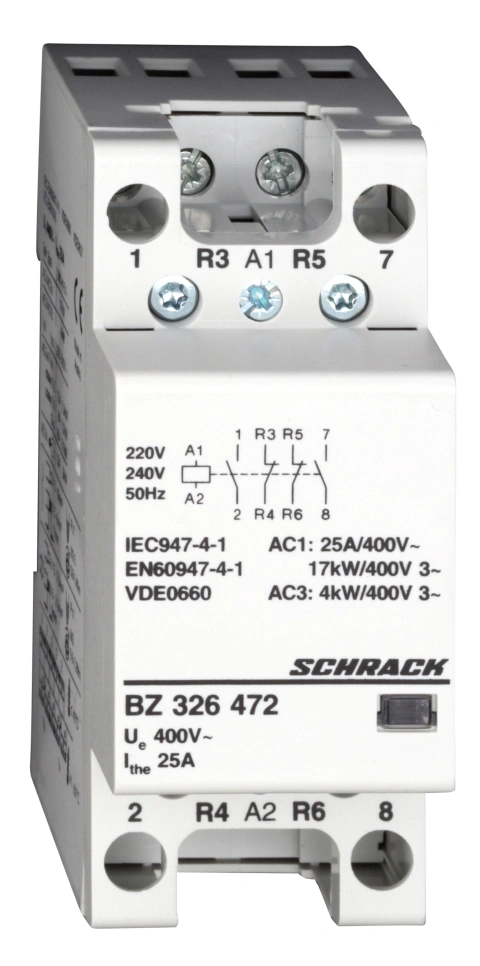 Contactor modular 25A 2ND 2NI 230VAC