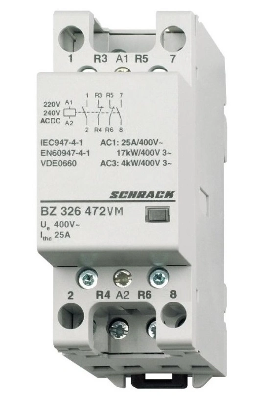 Contactor modular (2UH) 25A 2ND+2NÎ, 230Vca&cc