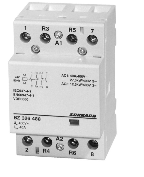 Contactor modular 40A 2ND/2NI 24VAC 3UH