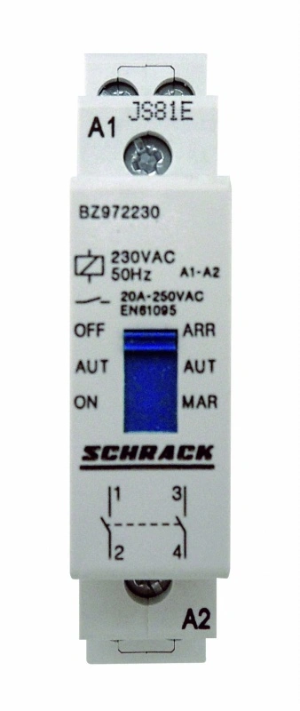 Contactor de preselecţie 20A, 2ND, 230 VAC
