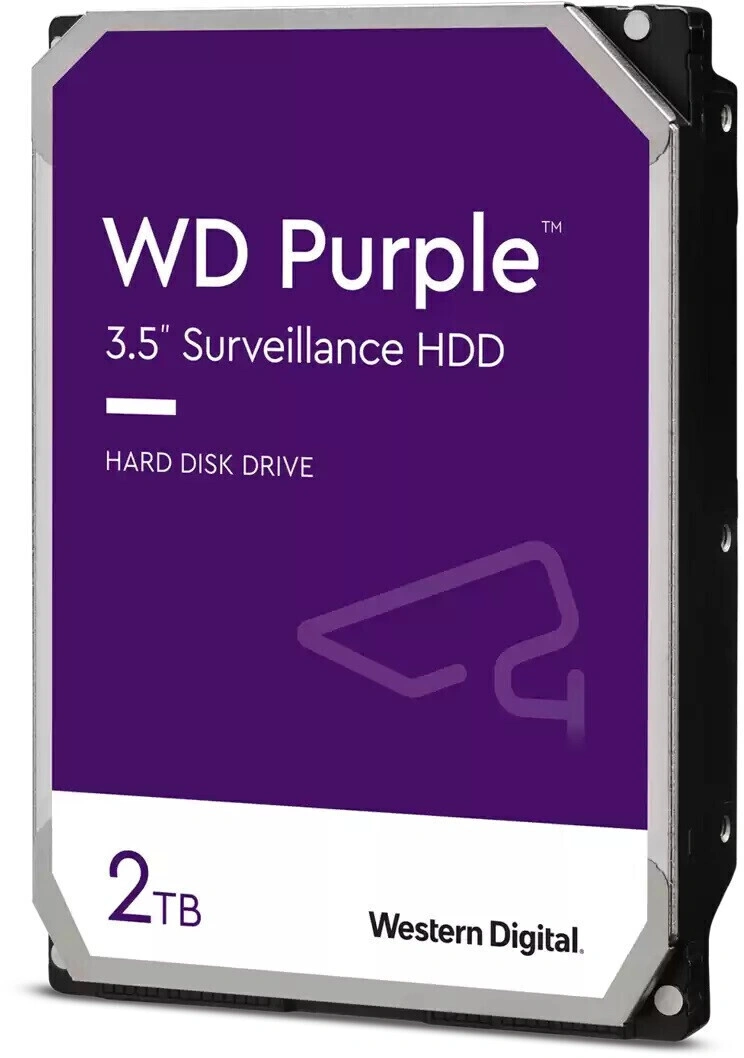 WD Purple Hard Disk 3.5", 2TB SATA3 5400 64MB
