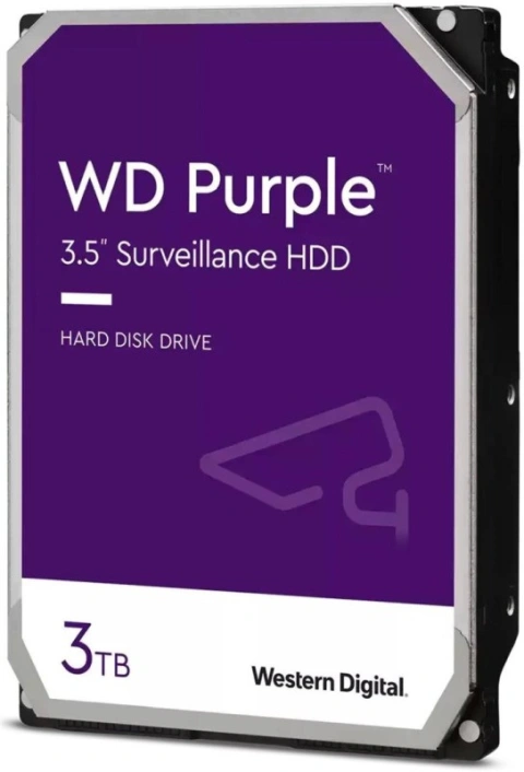 WD Purple Hard Disk 3.5", 3TB SATA3 5400 256MB