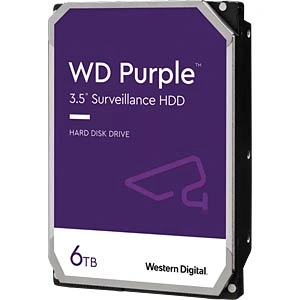 WD Purple Hard Disk 3.5", 6TB SATA3 5400 256MB