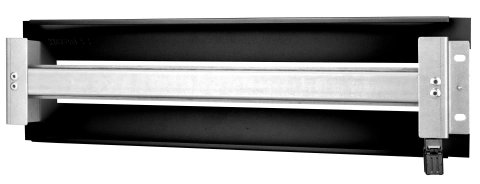 Suport 19'' pt. aparataj modular, cu pl. decupat,3U, RAL9005_2