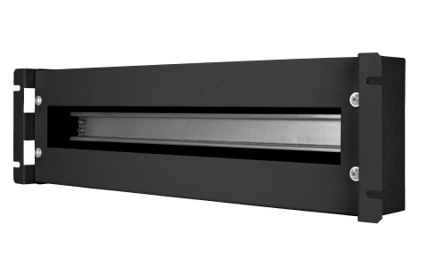 Suport 19'' ap modular,cu plastron şi mască spate,3U,RAL9005_6