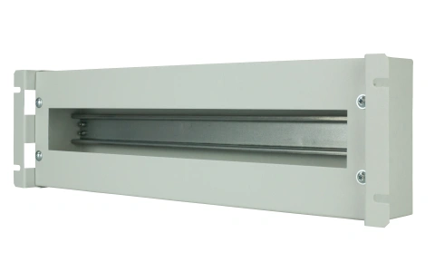 Suport 19“ ap modular,cu plastron şi mască spate,3U,RAL7035_6
