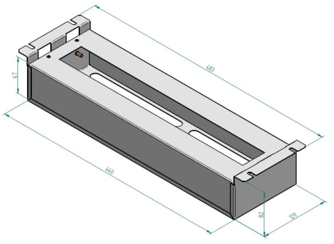 Suport 19“ ap modular,cu plastron şi mască spate,3U,RAL7035_7