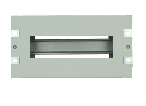 Suport 10“ pt. ap. modular, cu plastron decupat, 3U, RAL7035