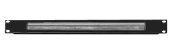 Organizator cabluri 19" cu perii, 1U, RAL9005