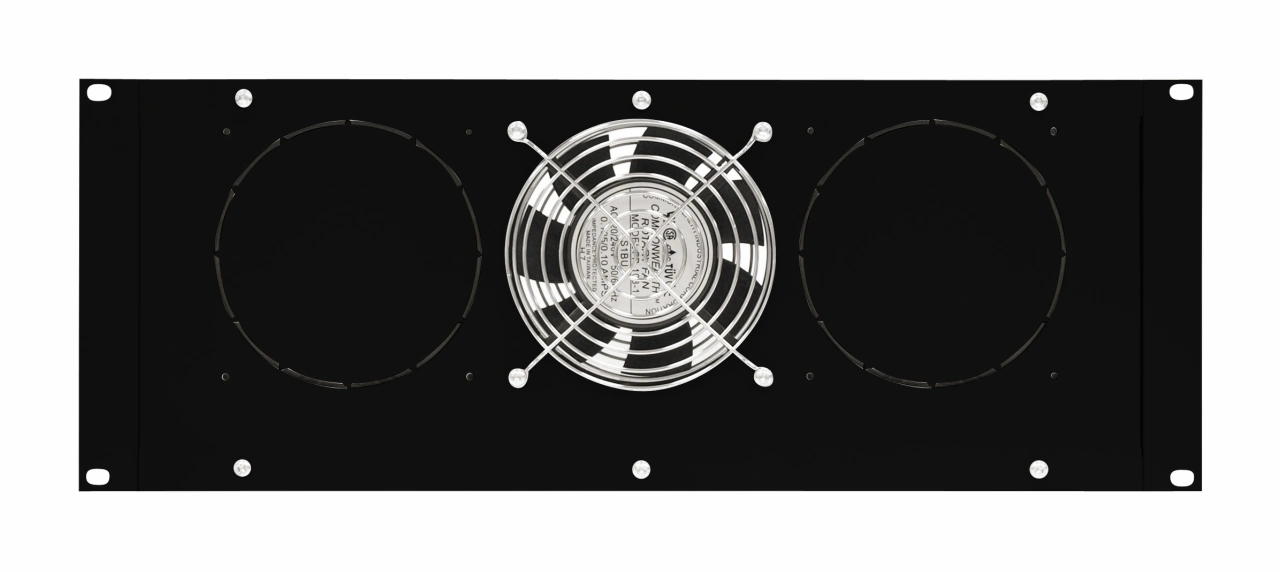 Unitate cu 1 ventilator și termostat, 19", 4U, RAL9005