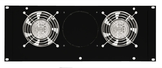 Unitate cu 2 ventilatoare și termostat, 19", 4U, RAL9005