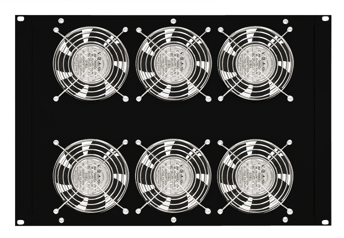 Unitate cu 6 ventilatoare și termostat, 19", 4U, RAL9005