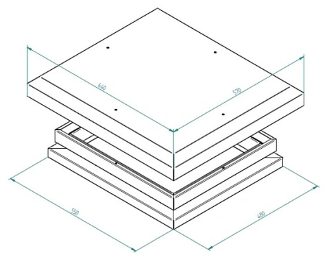 Filtru IP5x pt. montaj ventilatoare DLTI în DSI