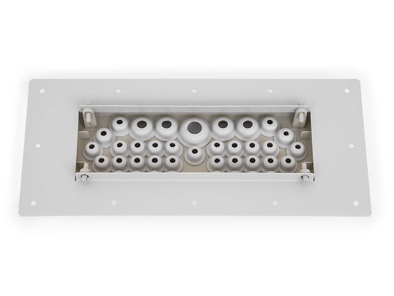 Flange plate for cable entry for DSI-Enclosure RAL7035