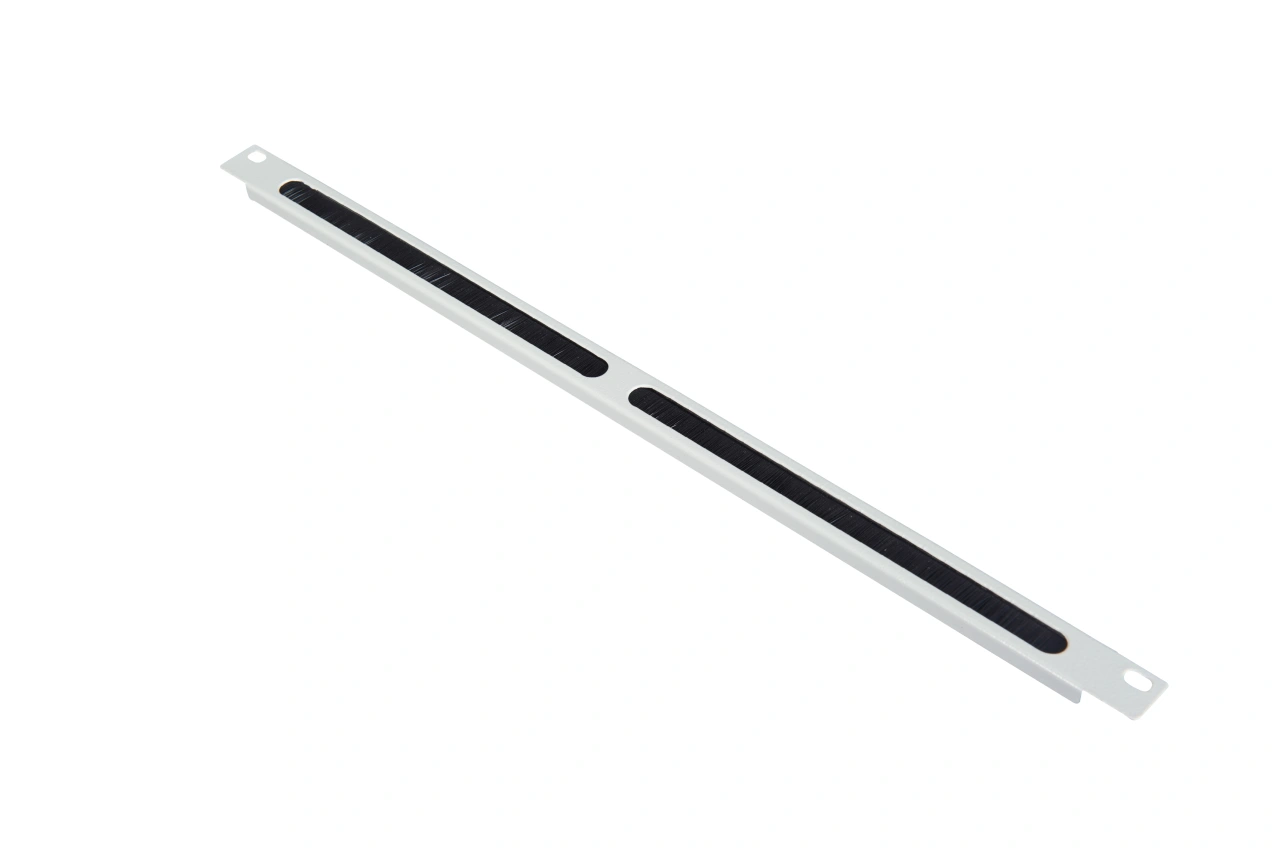 Perie intrare cablu, 19”, 0.5U, RAL7035