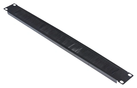 Perie 19" intrare cablu, 1U, negru RAL 9005