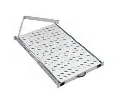 Tavă glisantă 19”, 1U, 50kg sarcină, D=720, fixare 4 puncte
