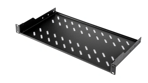 Tavă fixă, 1U, 30 Kg, D250, negru RAL 9005