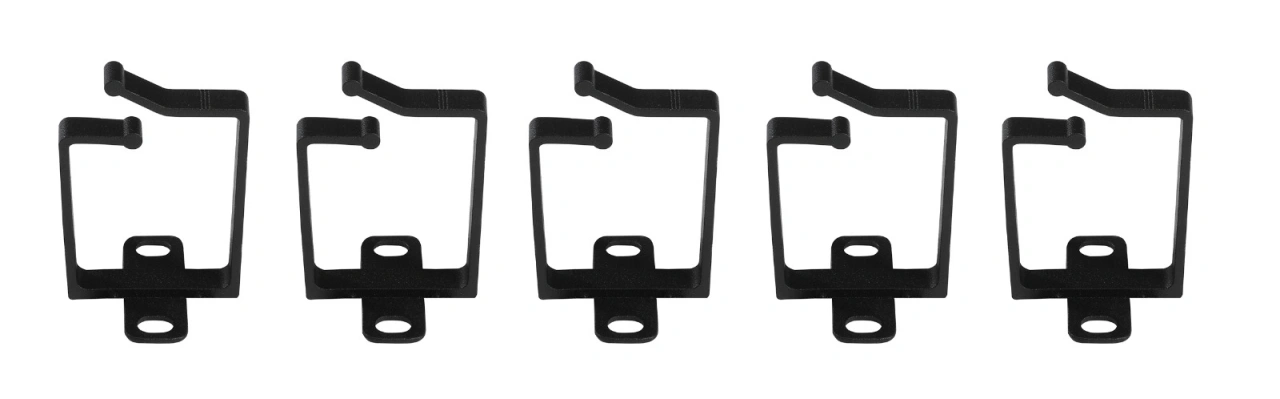 Organizator de metal 44x60mm, negru, 1 set=5 pcs