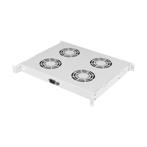 Placă 19” cu 4 ventilatoare, 1U, termostat digital, RAL7035_1