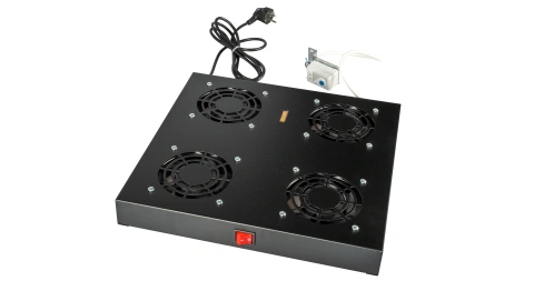 Unitate de tavan, 4 ventilatoare, analogic, negru RAL 9005