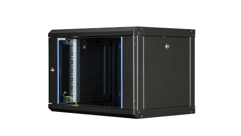Dulap de perete DTW, 7U H=423 x W=600 x D=450, 19", negru