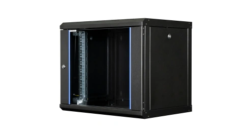 Dulap de perete DTW, 9U H=512 x W=600 x D=450, 19", negru