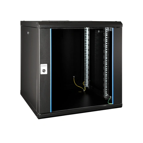 Dulap de perete DTW, 12U H=646 x W=600 x D=450, 19", negru_1