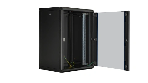 Dulap de perete DTW, 16U H=824 x W=600 x D=450, 19", negru