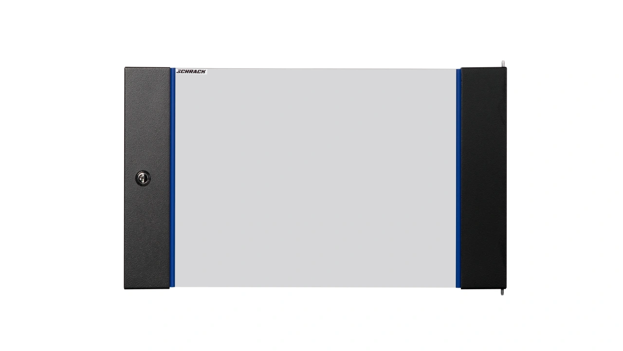 Ușă sticlă pentru DTWB 7U, W=600, RAL9005, negru