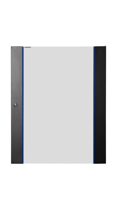 Ușă sticlă pentru DTWB 16U, W=600, RAL9005, negru