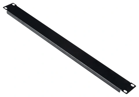 Panou orb 19", cu șurub, 1U, negru RAL 9005