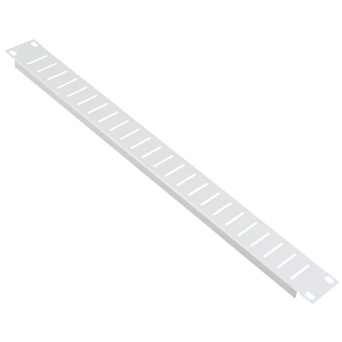 Panou orb 19", cu șurub, 1U, RAL7035, ventilat