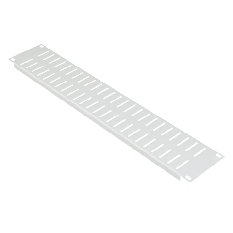 Panou orb 19", cu șurub, 2U, RAL7035, ventilat