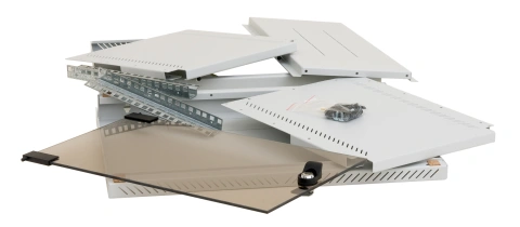 Dulap cablare structurată neasamblat 550x230x395mm 19", 4U_4