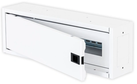 Cutie distribuţie DW4, 1 rând , 22 module , RAL9003, plat